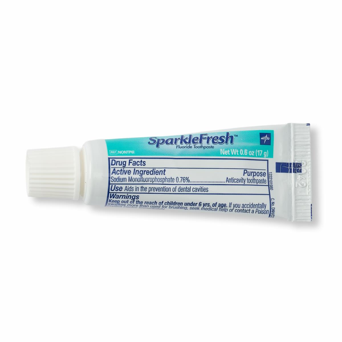 Medline SparkleFresh Fluoride Toothpaste