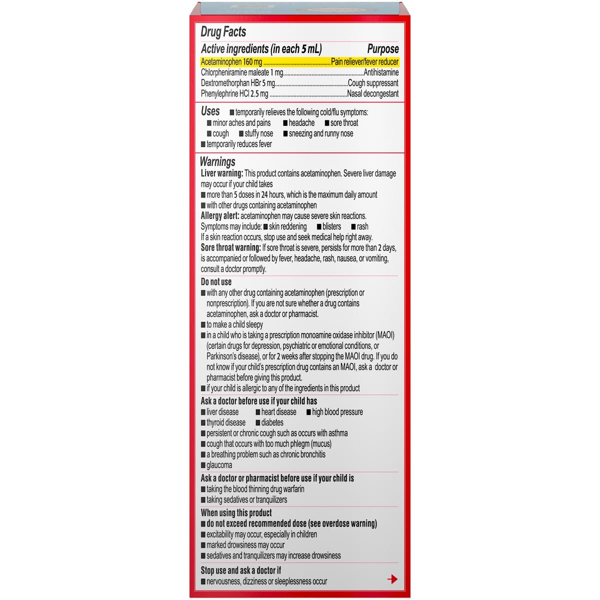 Medline Tylenol Children's Pain + Fever Oral Suspension
