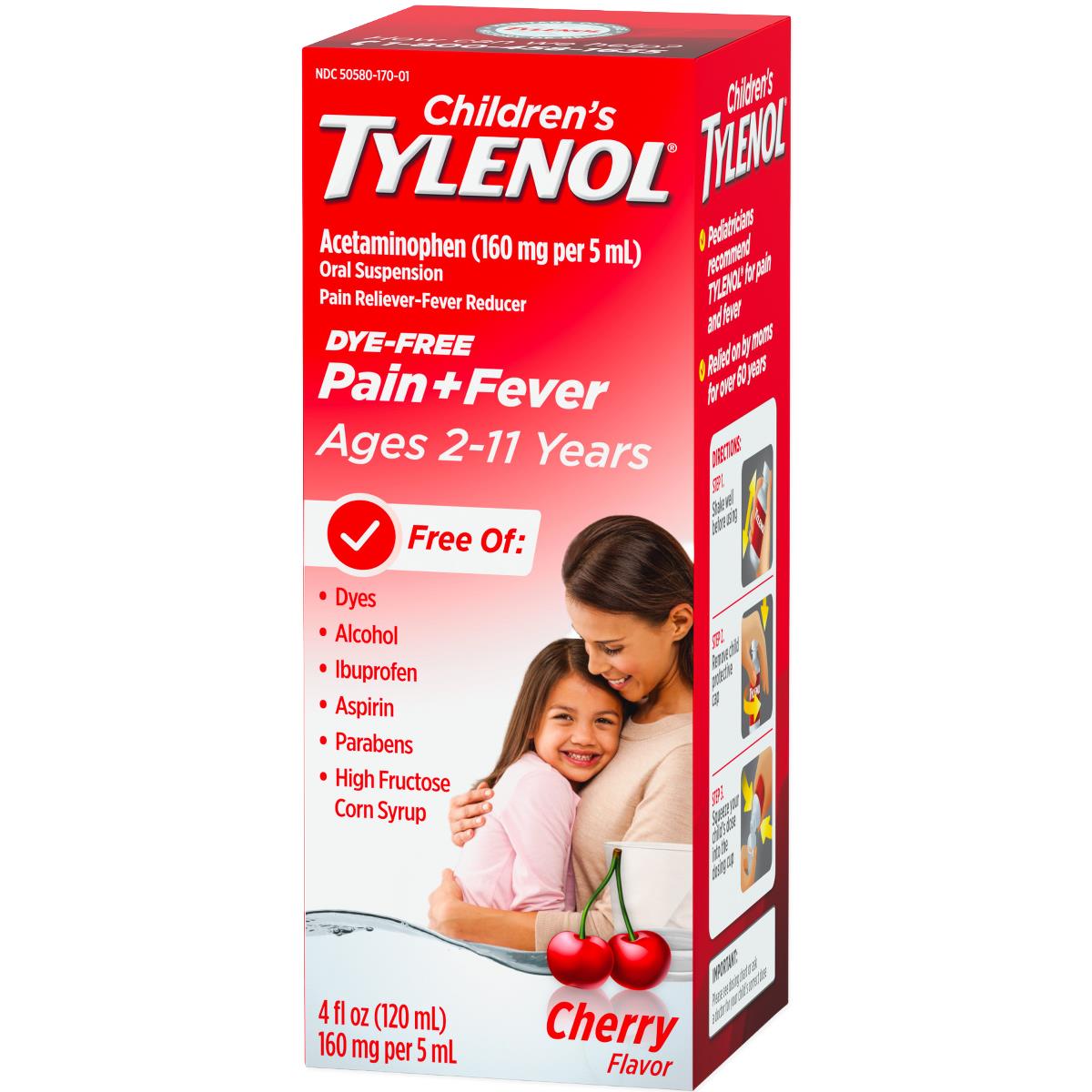 Medline Tylenol Children's Pain + Fever Oral Suspension
