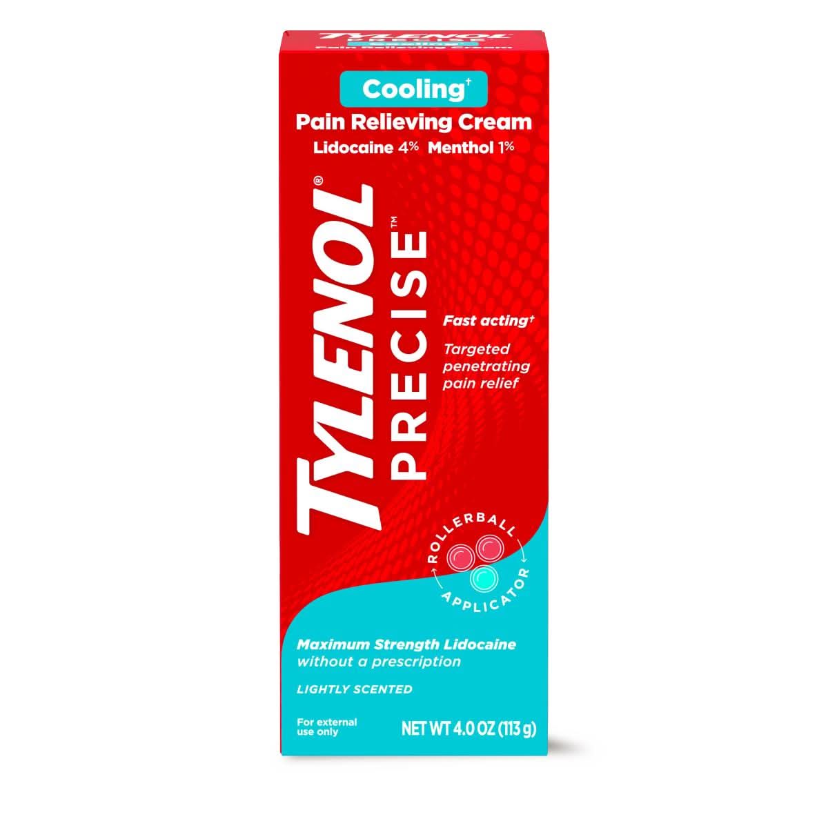 Medline Tylenol Precise Pain Relieving Cooling Cream