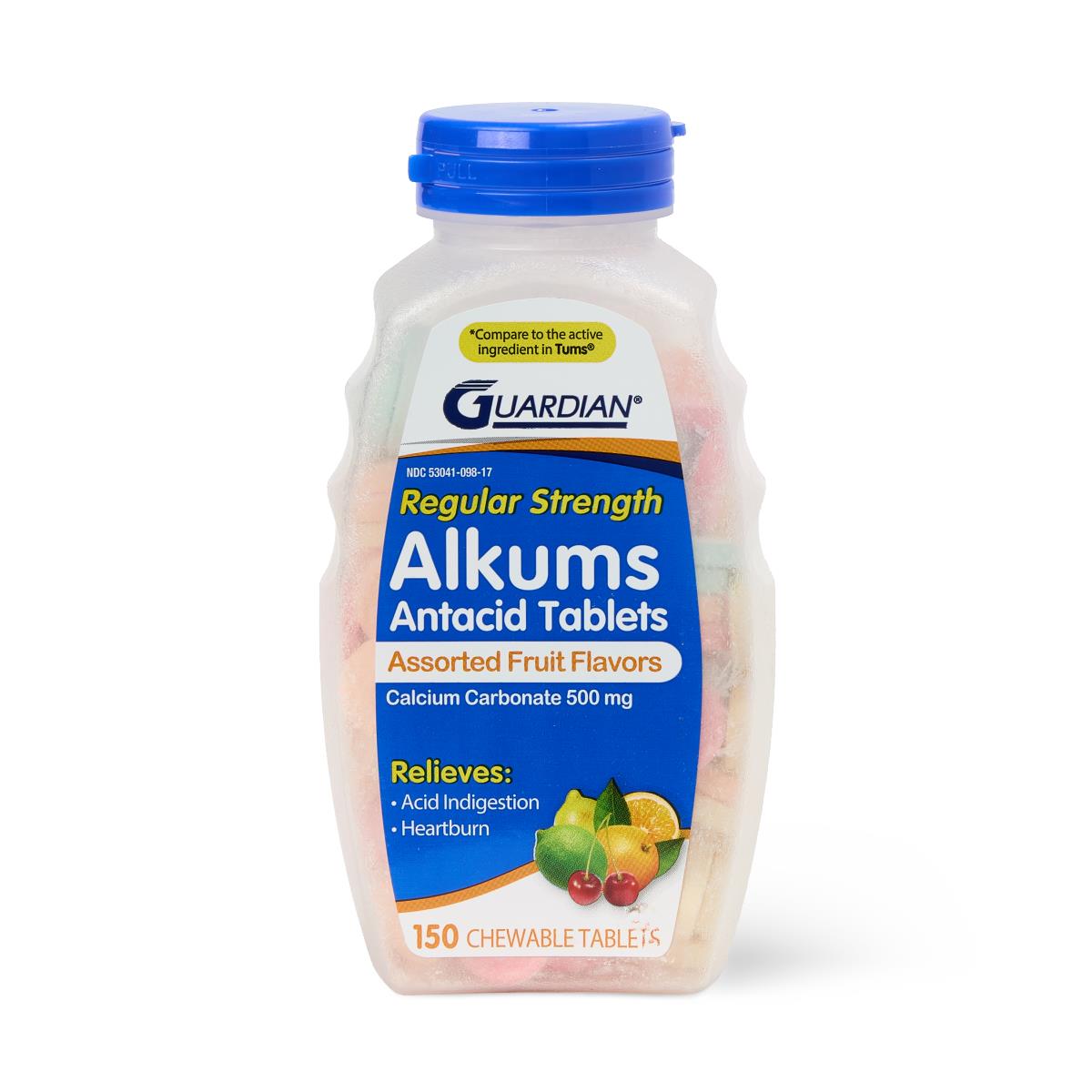 Medline Flavored Regular Strength Antacid Tablets