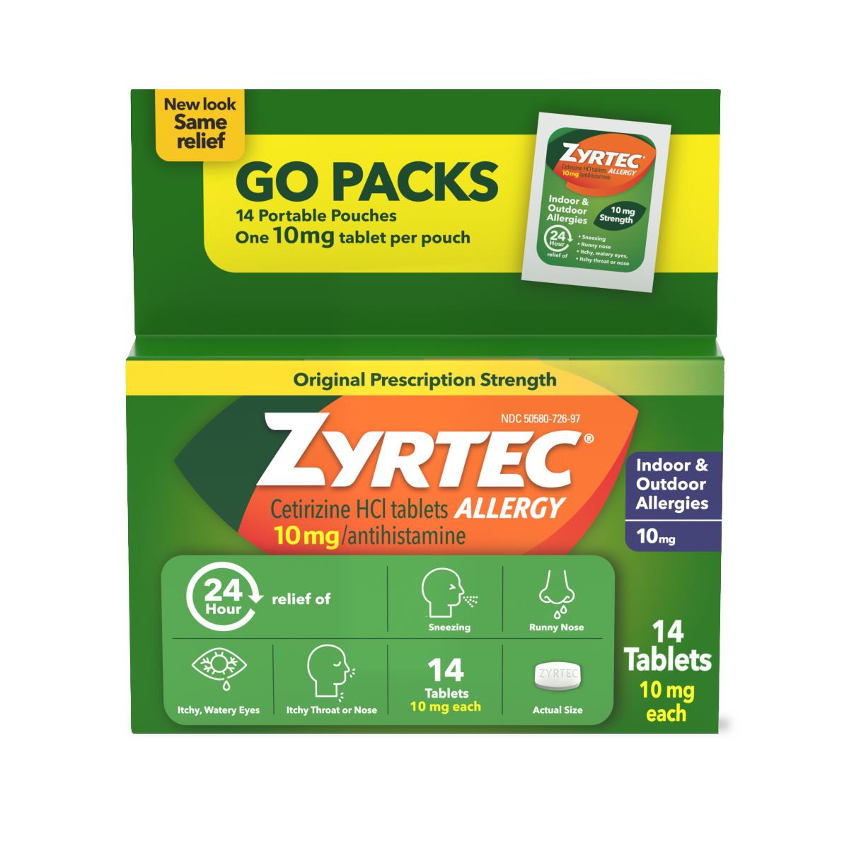 Medline Zyrtec 24-Hour Allergy-Relief Medication
