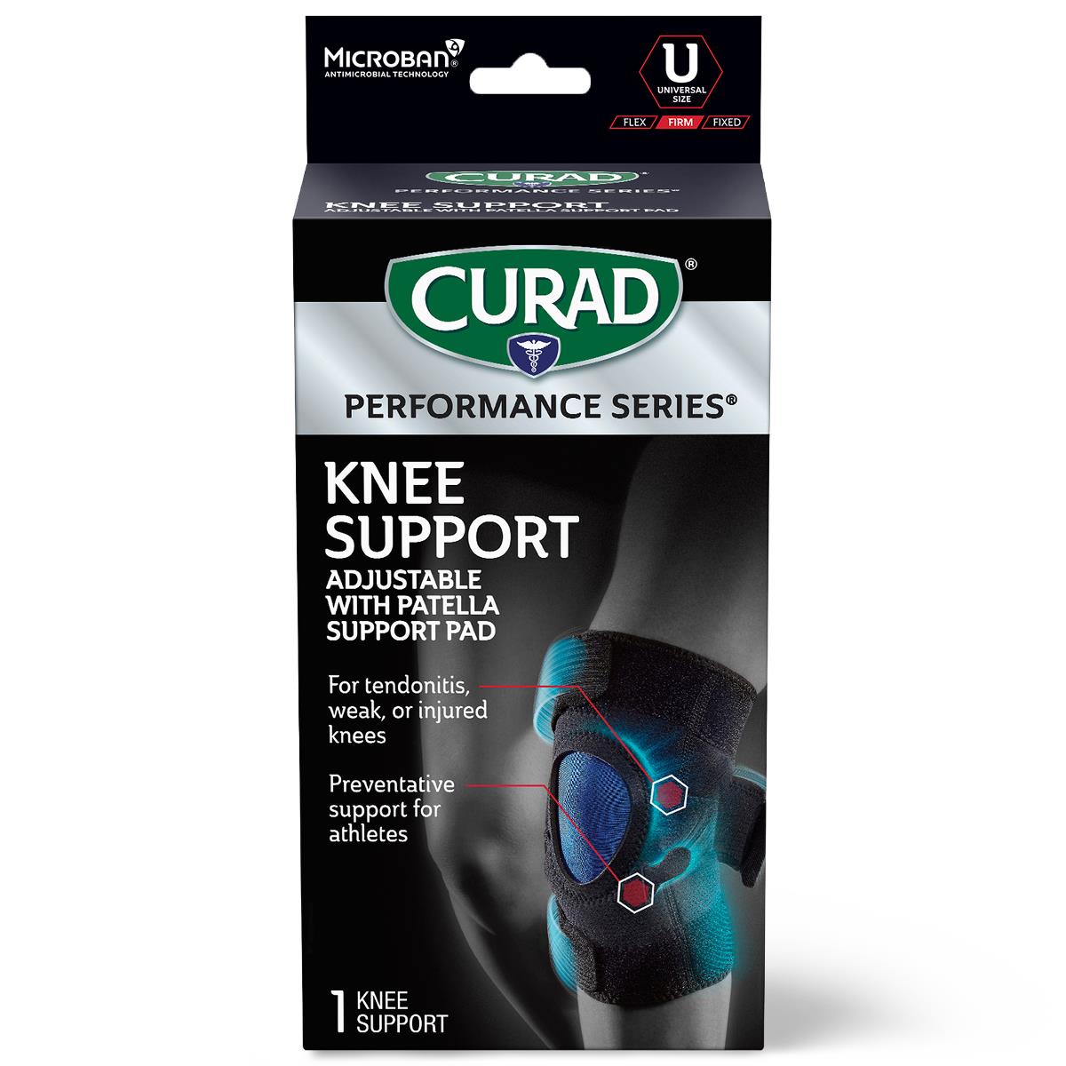 Medline CURAD Performance Series Adjustable Knee Supports