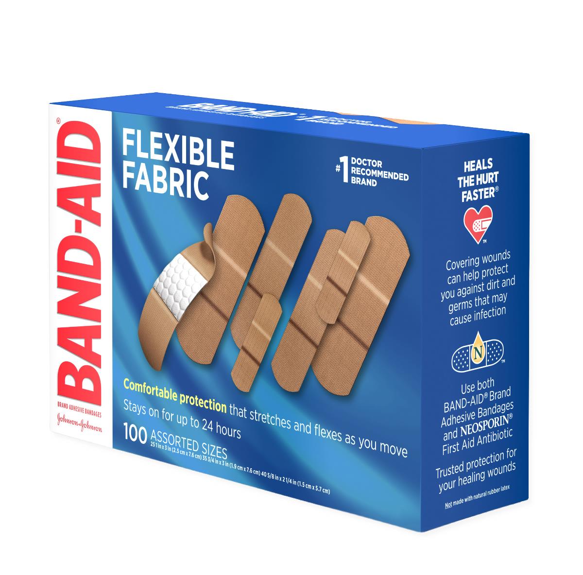 Medline BAND-AID Flexible Fabric Adhesive Bandages