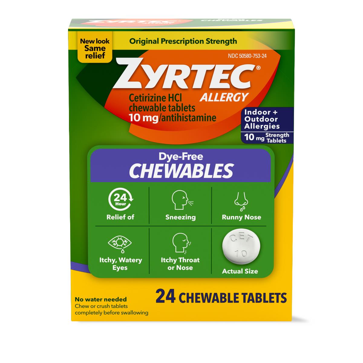 Medline Zyrtec 24-Hour Allergy-Relief Medication
