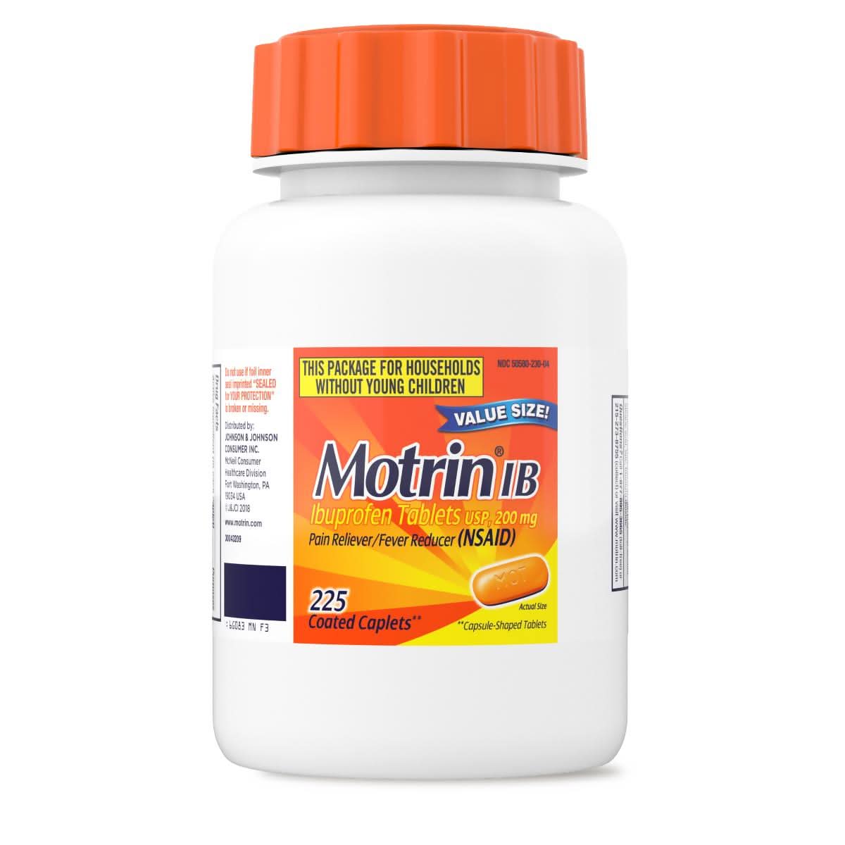 Medline Motrin Pain Reliever and Fever Reducer Caplets