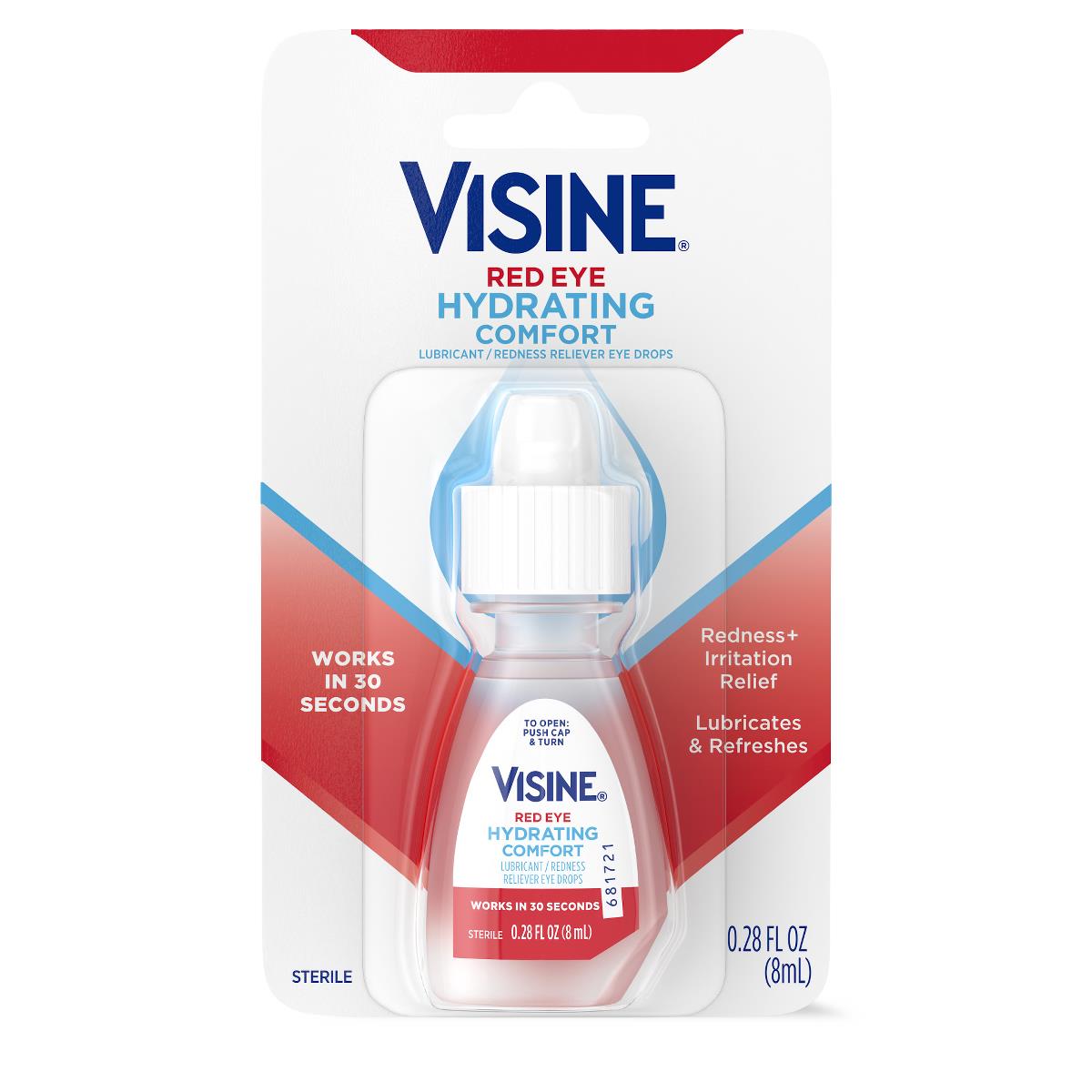 Medline Visine Red Eye Comfort Redness Reliever Eye Drops