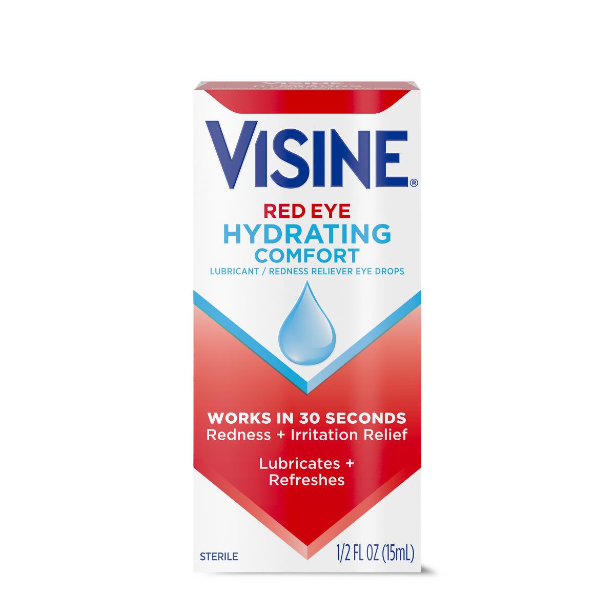 Medline Visine Red Eye Comfort Redness Reliever Eye Drops