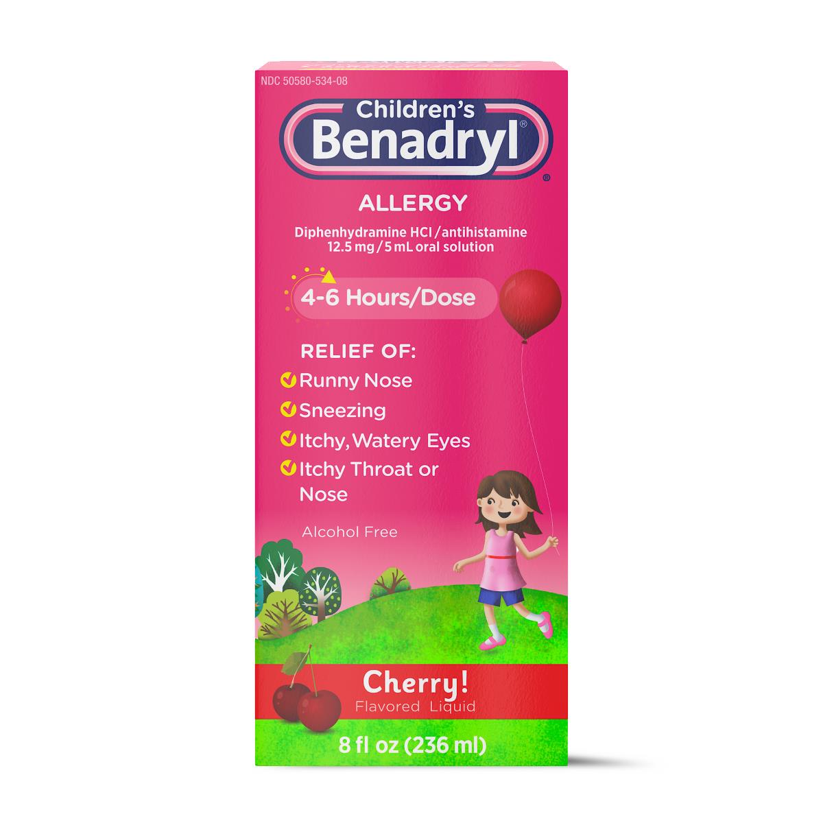 Medline Children's Benadryl Allergy Liquid