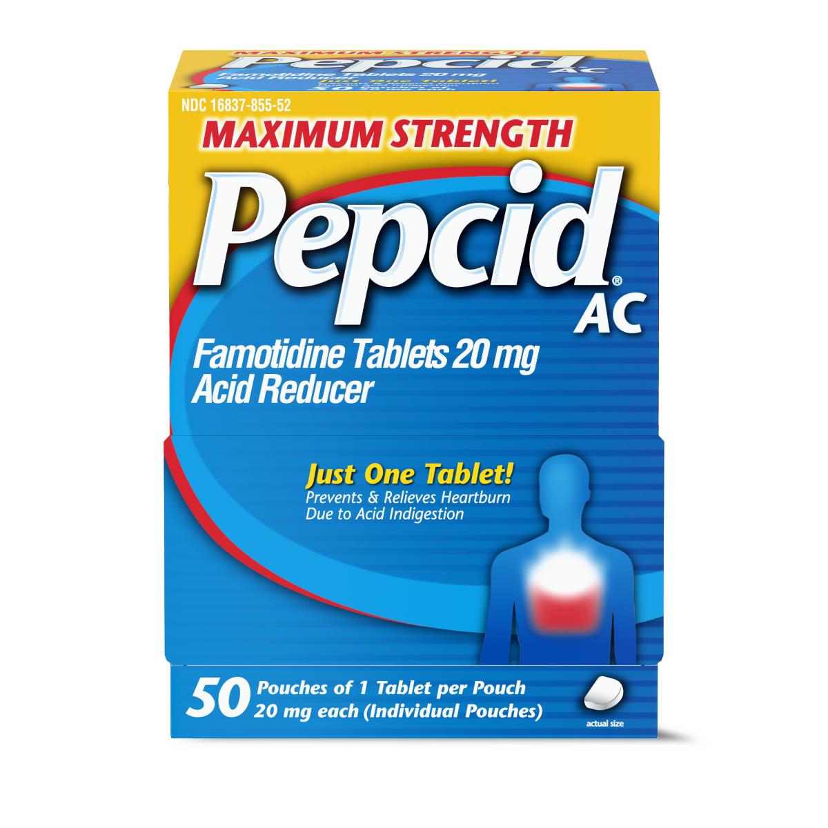 Medline Pepcid AC Maximum Strength Famotidine Tablets