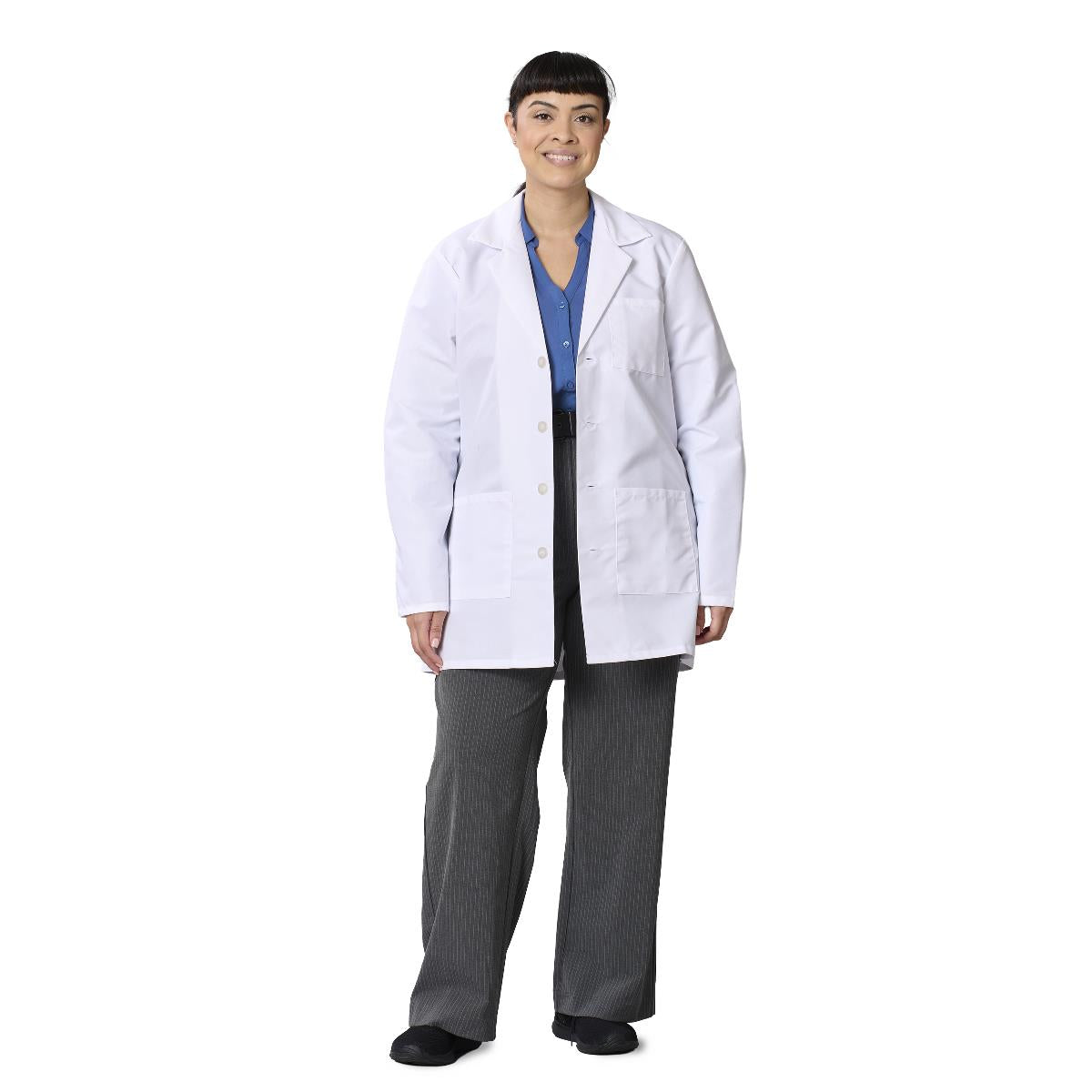 Medline Propel Unisex 4-Pocket Consultation-Length Lab Coats