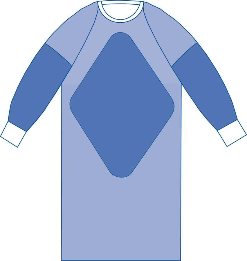 Medline Sterile Reinforced Aurora Gown w/ Raglan
