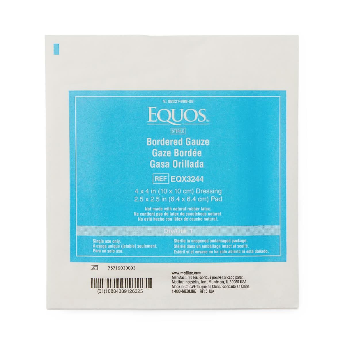 Medline Eqous Sterile Bordered Gauze