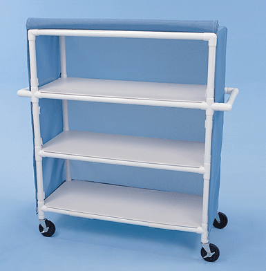 Healthline Three Shelf Cart, 48″ x 20″ Shelves