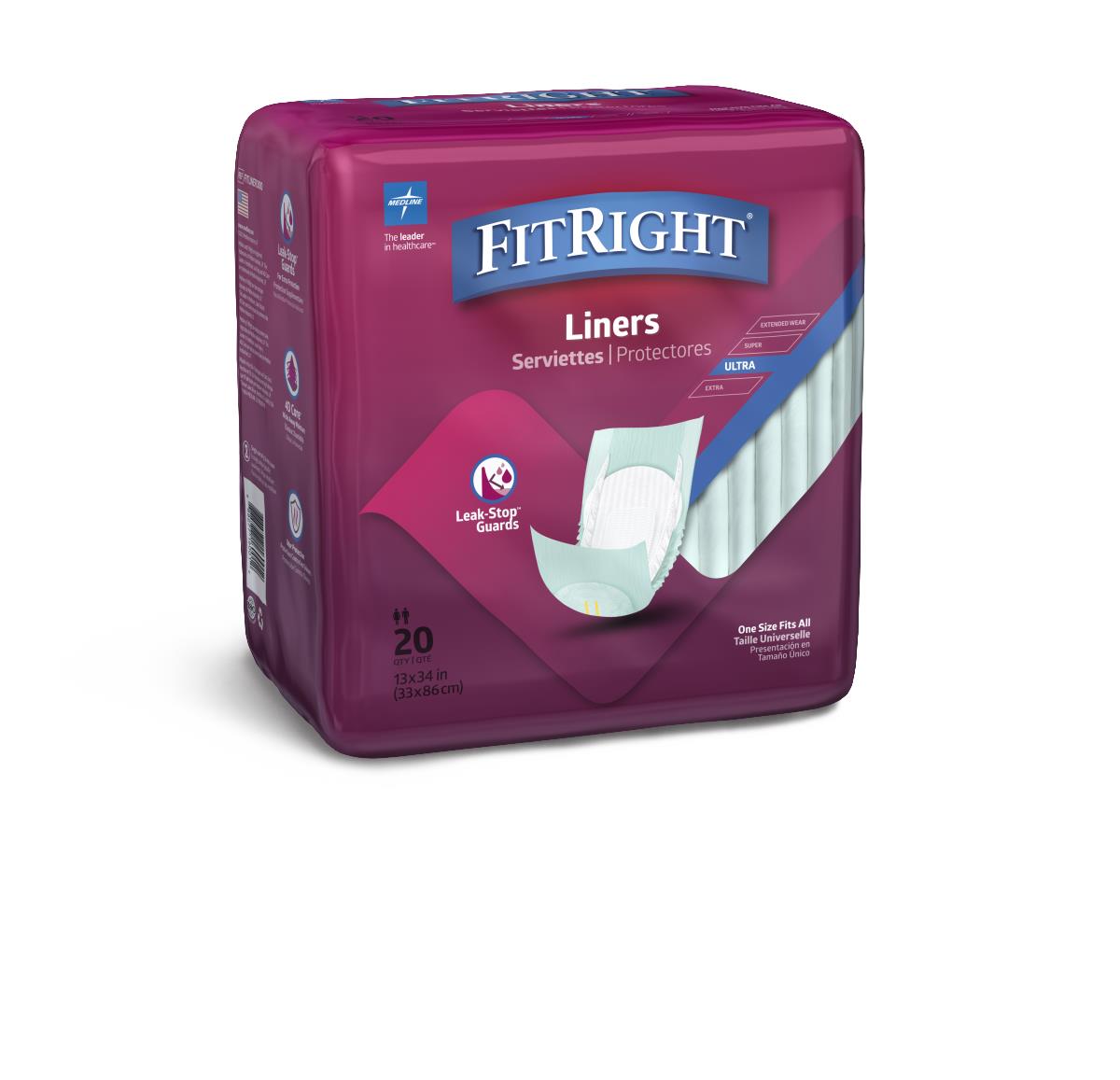 Medline FitRight Incontinence Liners
