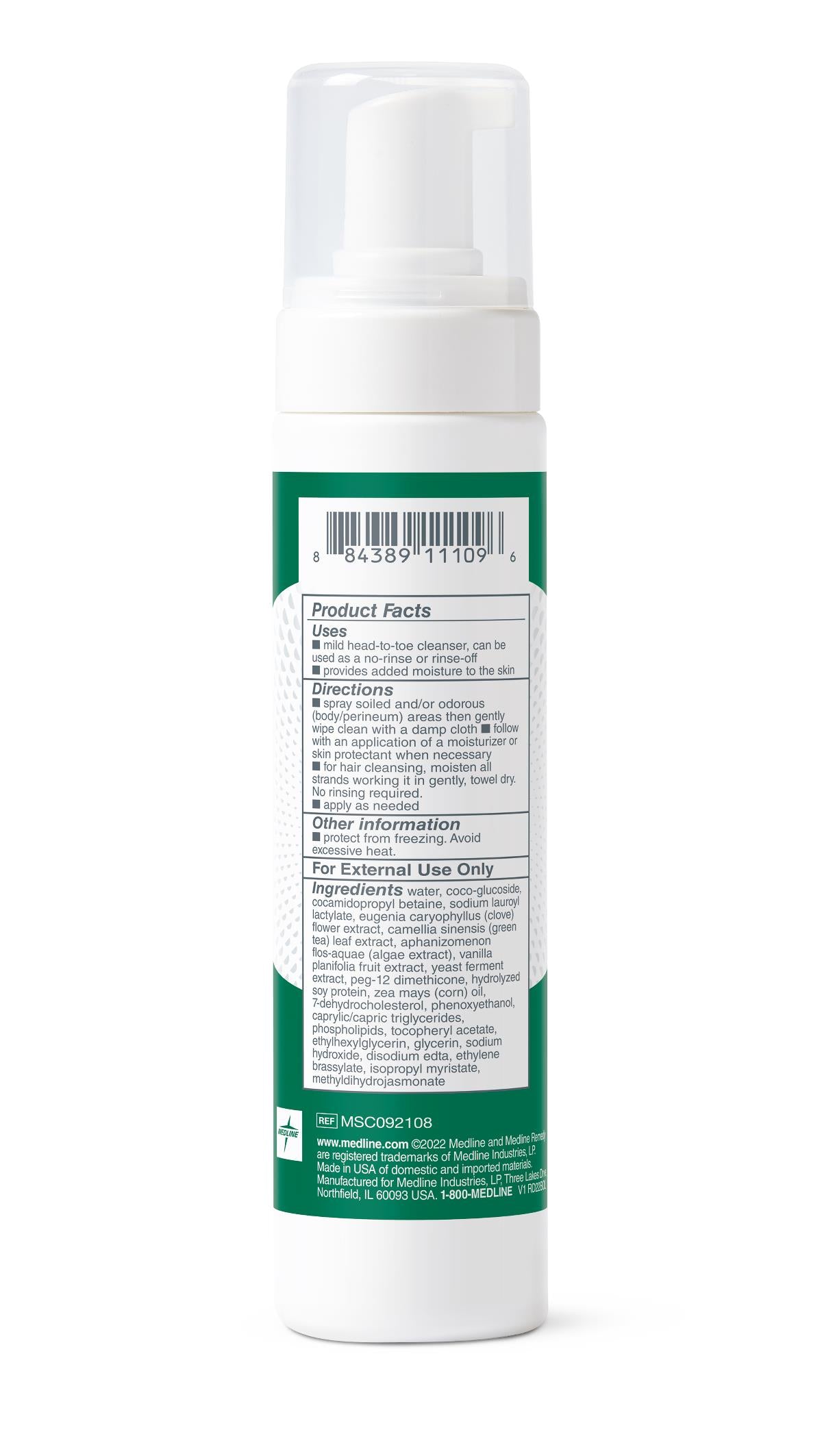 Medline Remedy Clinical No-Rinse Foam Cleanser