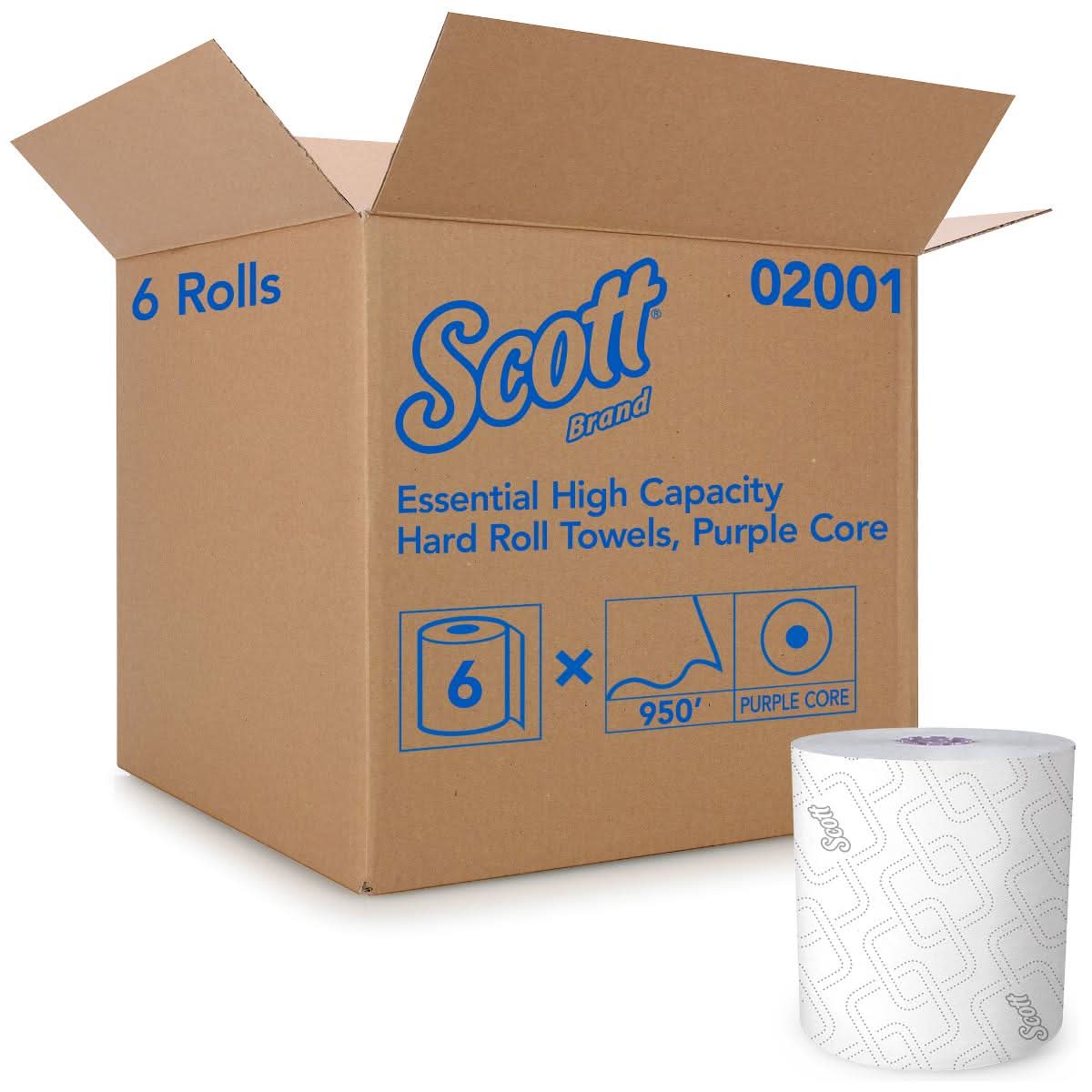 Medline Scott Essential High-Capacity Hard-Roll Paper Towels
