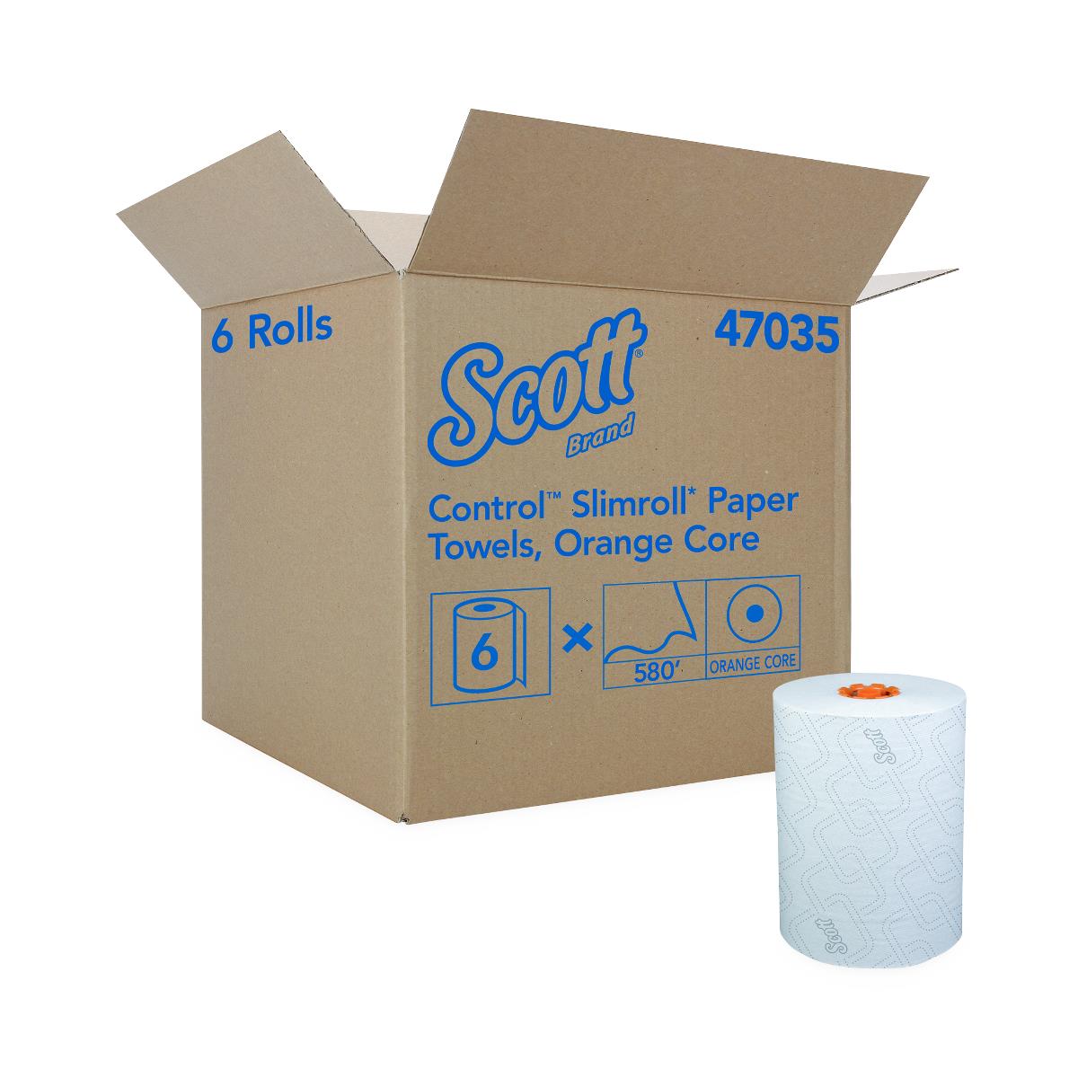 Medline Scott Control Slimroll Hard Roll Paper Towels with Core