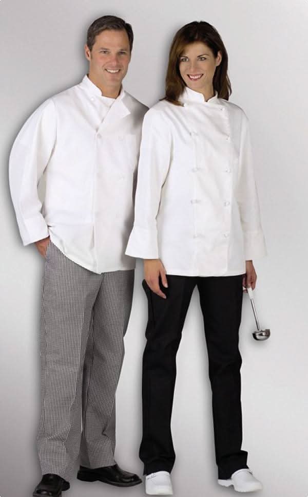 Medline Pearl Button Chef Coats
