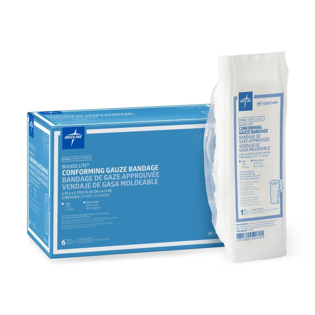 Medline Bulkee Lite Sterile Conforming Bandages
