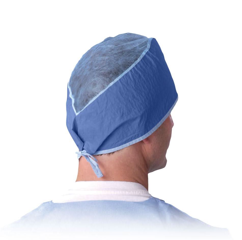 Medline Sheer-Guard Disposable Tie-Back Surgeon Caps