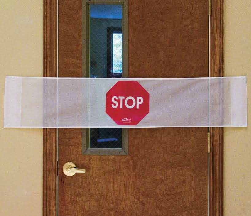 Medline NYOrtho Door Guard STOP Signs