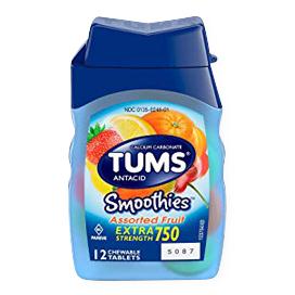 Medline TUMS Smoothies Antacid Tablets