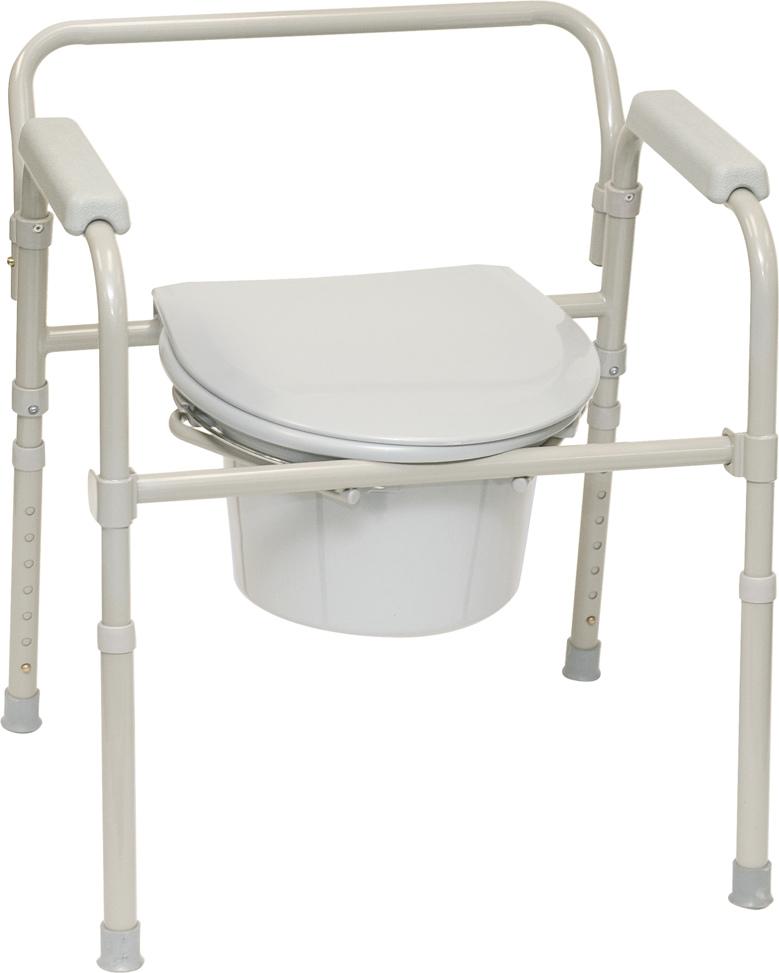 Compass Health ProBasics Folding Commode with Full Seat