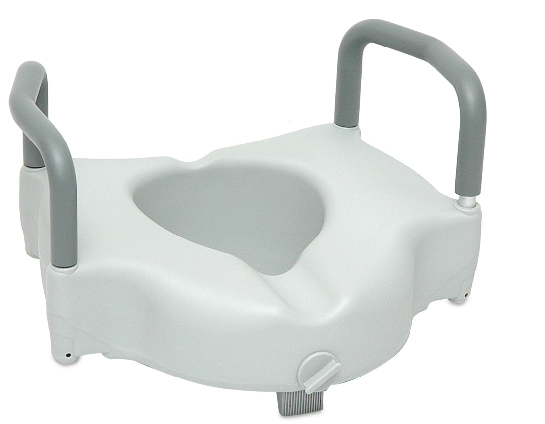 Compass Health ProBasics Raised Toilet Seat with Lock and Arms,