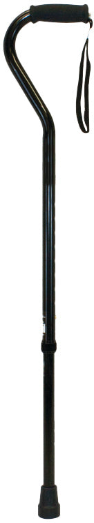 Compass Health ProBasics Heavy Duty Offset Cane (Black), 500 lb Weight Capacity, 20/cs