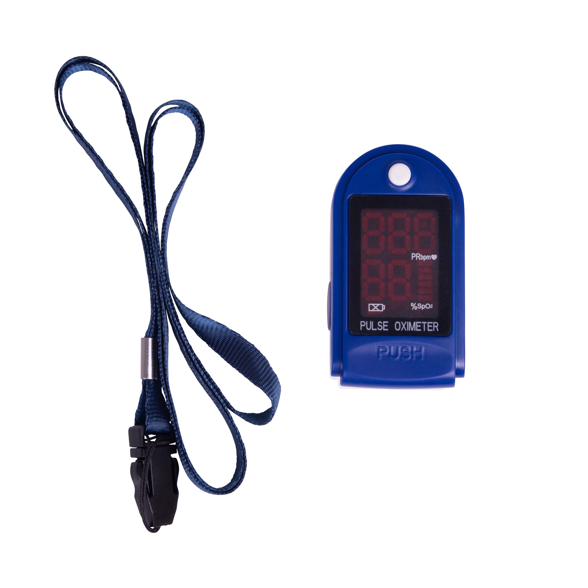 Compass Health Roscoe OTC Fingertip Pulse Oximeter Includes Lanyard