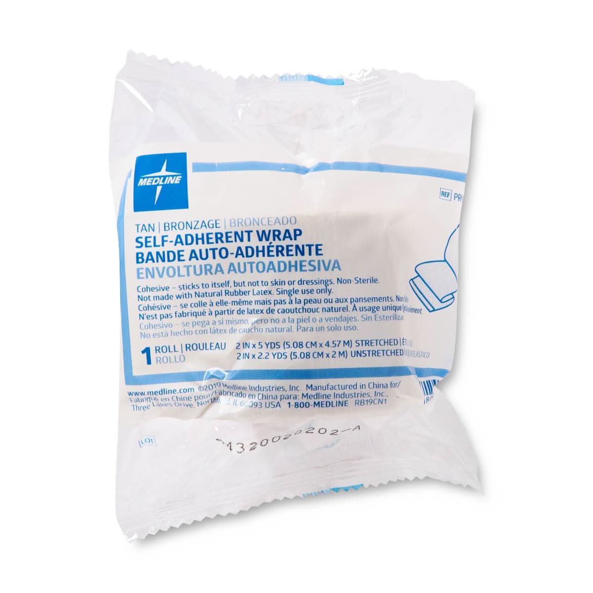 Medline Caring Non-Sterile Latex Free Self-Adher