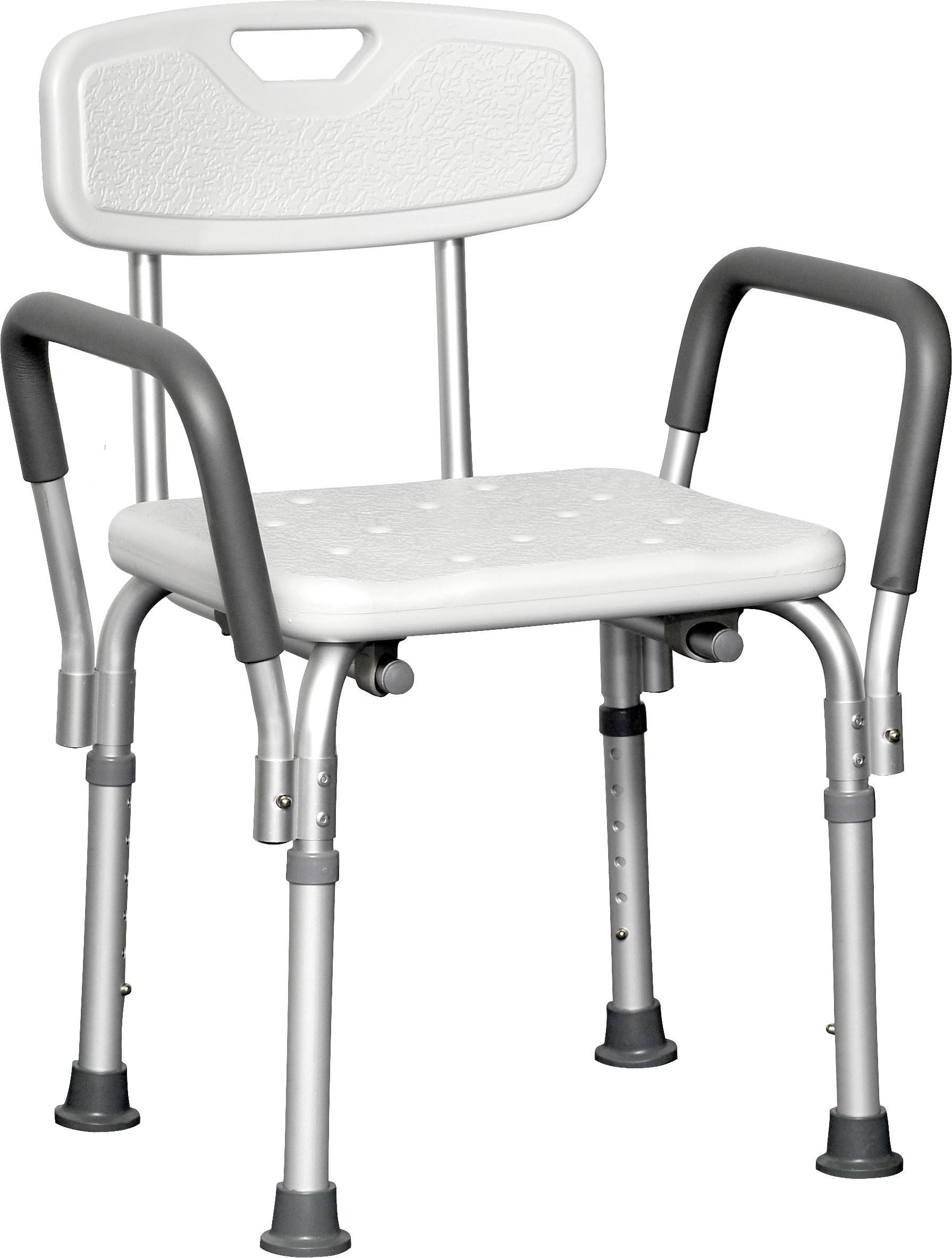 Compass Health ProBasics Deluxe Shower Chair with Padded Arms 300 lb Weight Capacity, Sold 4/cs