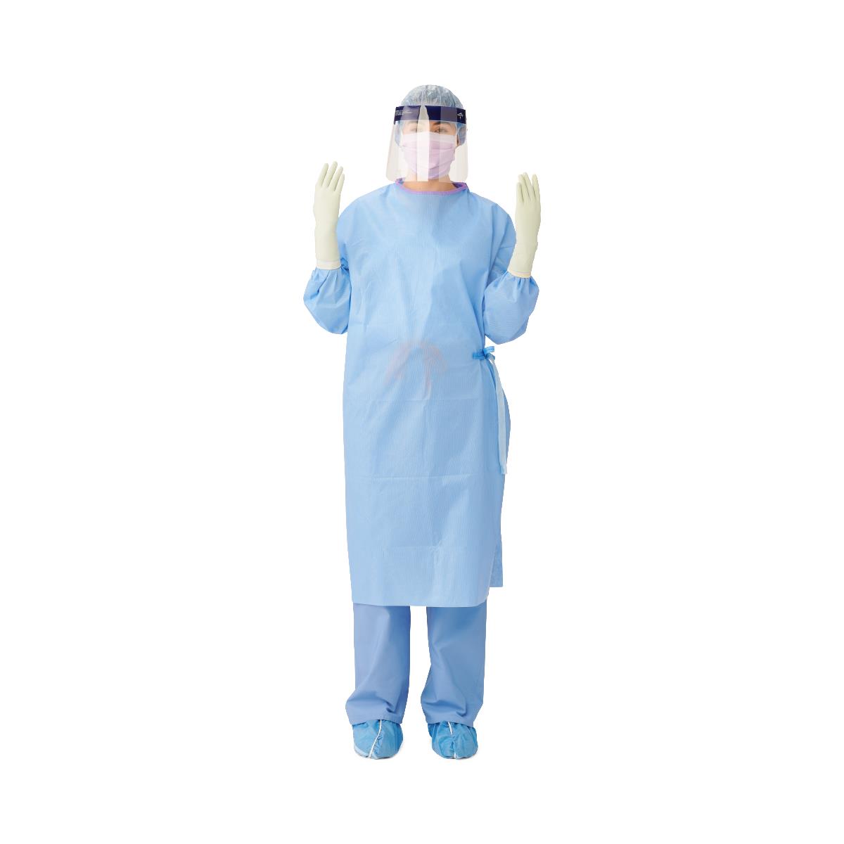 Medline Sterile Sirus Fabric-Reinforced Surgical Gowns with Set-in Sleeves