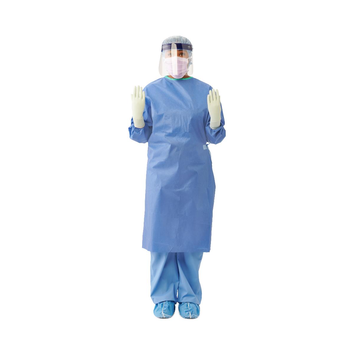 Medline Sterile Eclipse Non-Reinforced Surgical Gowns with Set-In Sleeves
