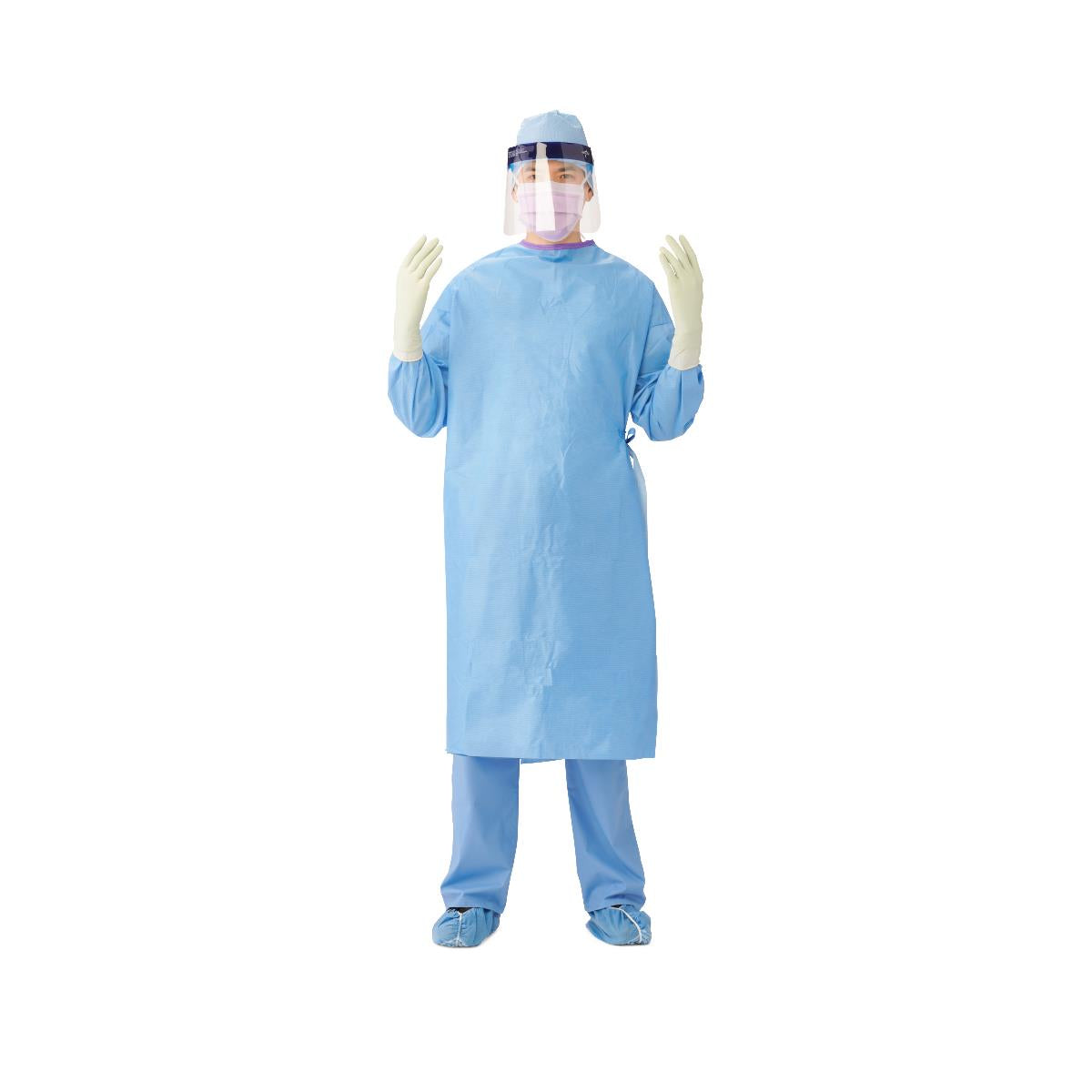 Medline Sterile Fabric-Reinforced Sirus Surgical Gowns with Raglan Sleeve