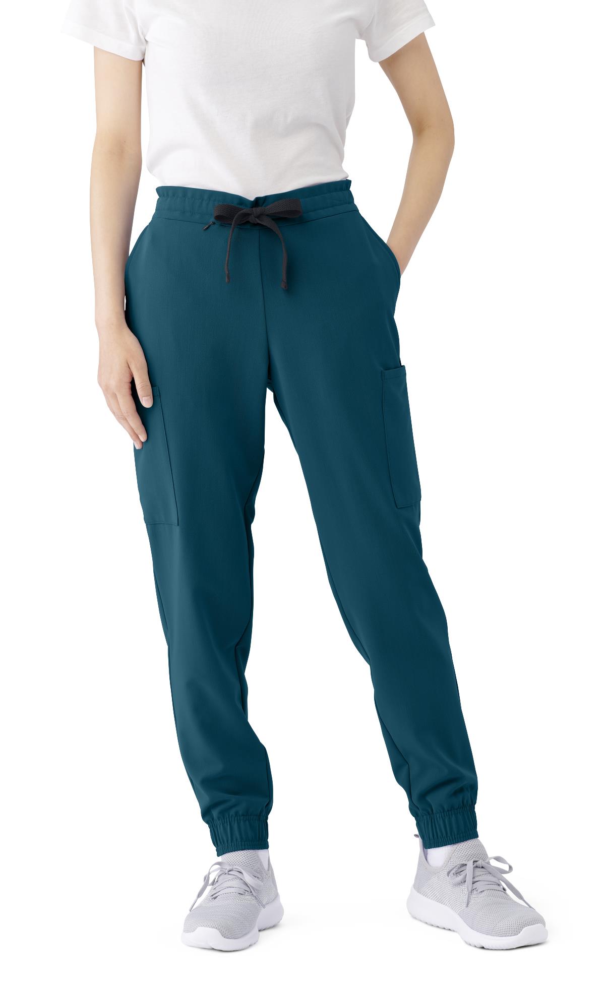Medline First AVE Women's 7-Pocket Jogger Scrub Pants (Style 2544) - Navy Blue