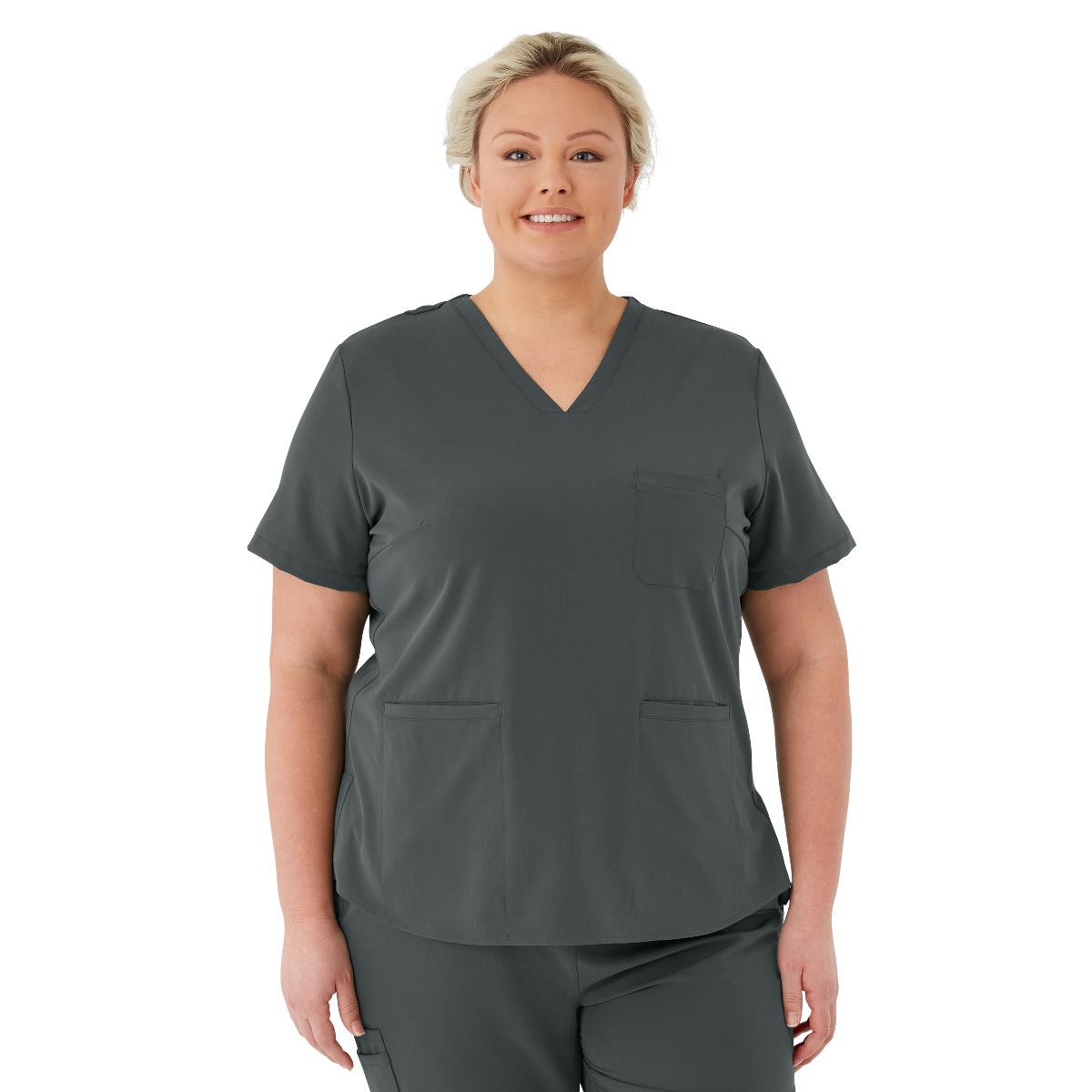 Medline Lexington AVE Women's 3-Pocket Scrub Tops (Style 4802) - Regal Purple