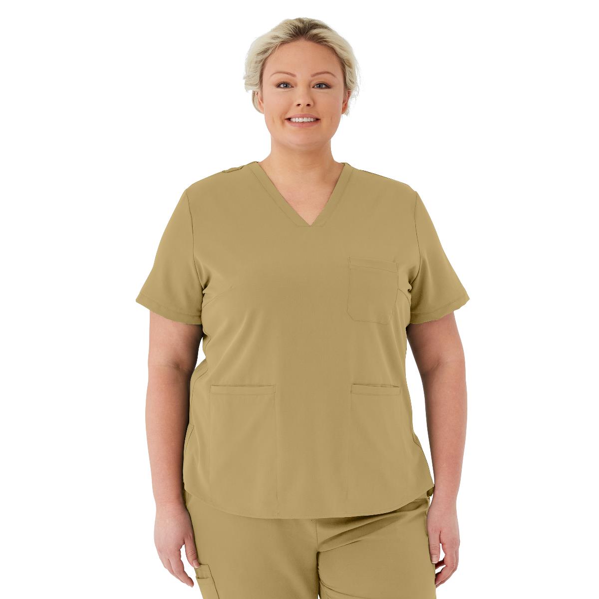 Medline Lexington AVE Women's 3-Pocket Scrub Tops (Style 4802) - White