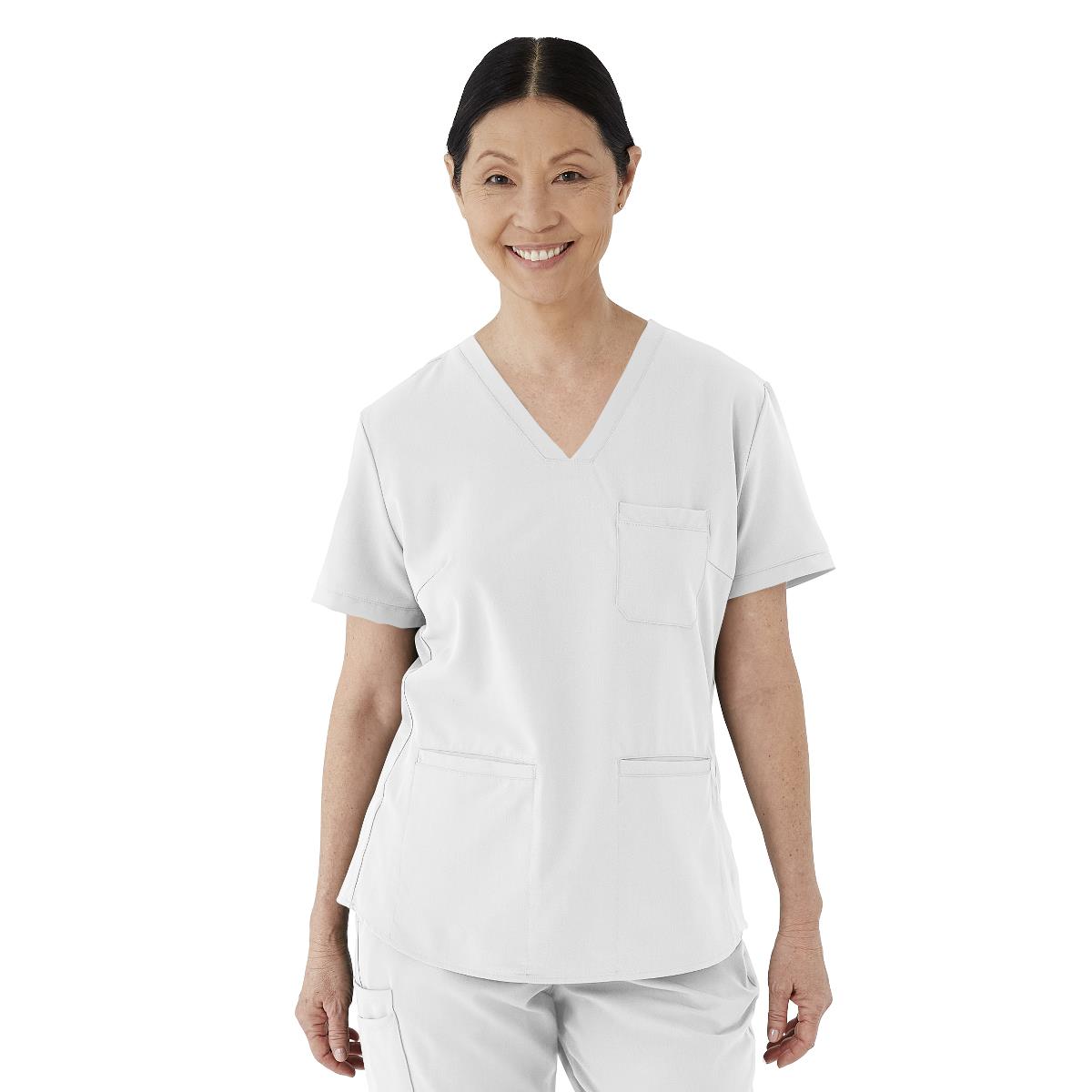 Medline Lexington AVE Women's 3-Pocket Scrub Tops (Style 4802) - Caribbean Blue