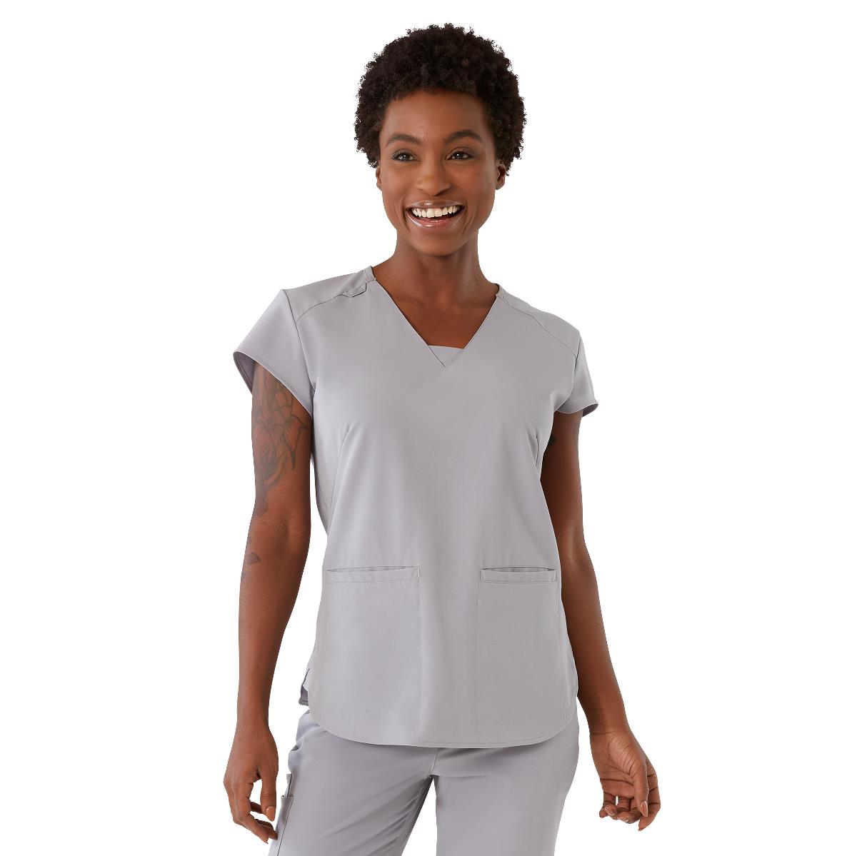 Medline Monroe AVE Women's V-Neck Tunic Style Scrub Tops (Style 4805)