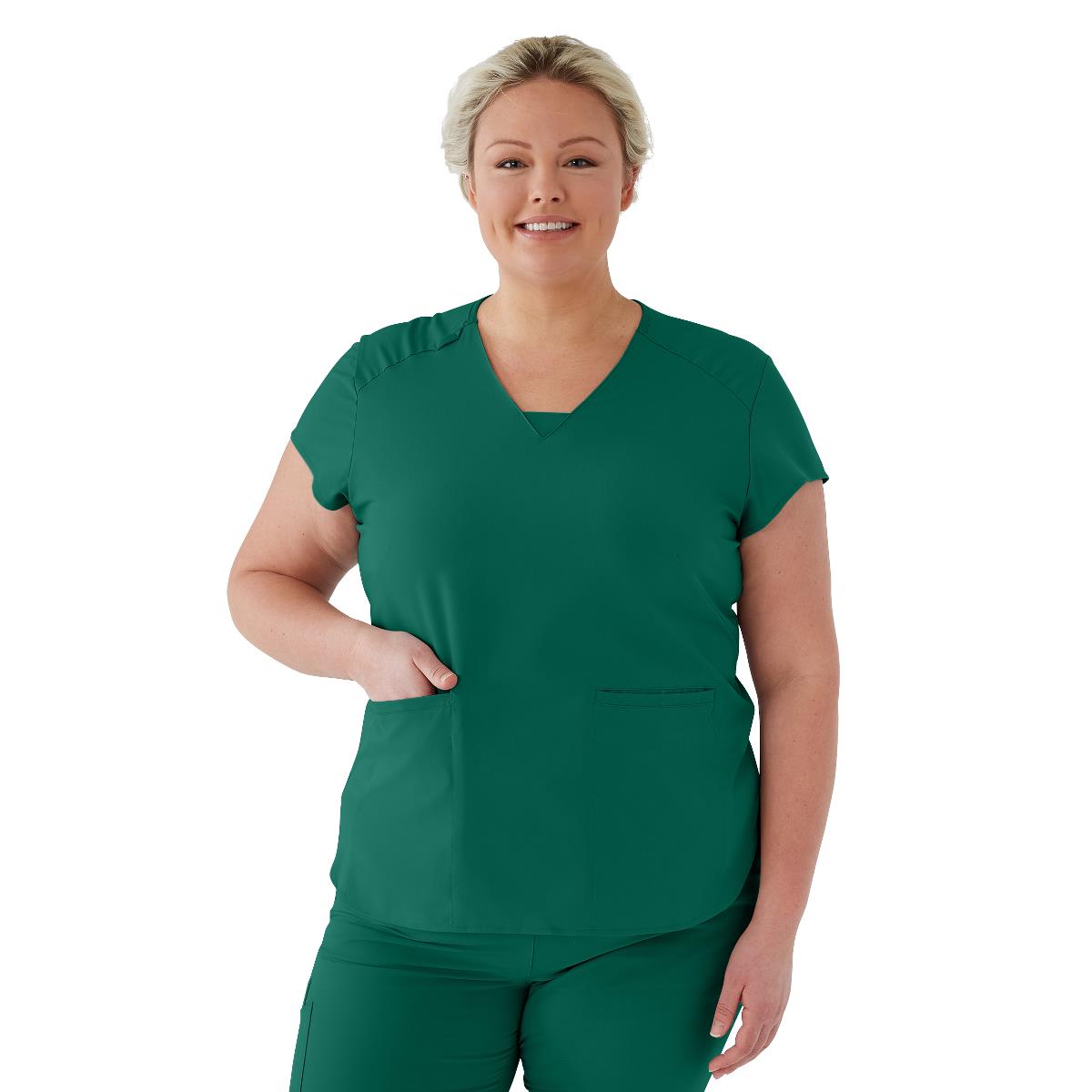 Medline Monroe AVE Women's V-Neck Tunic Style Scrub Tops (Style 4805)