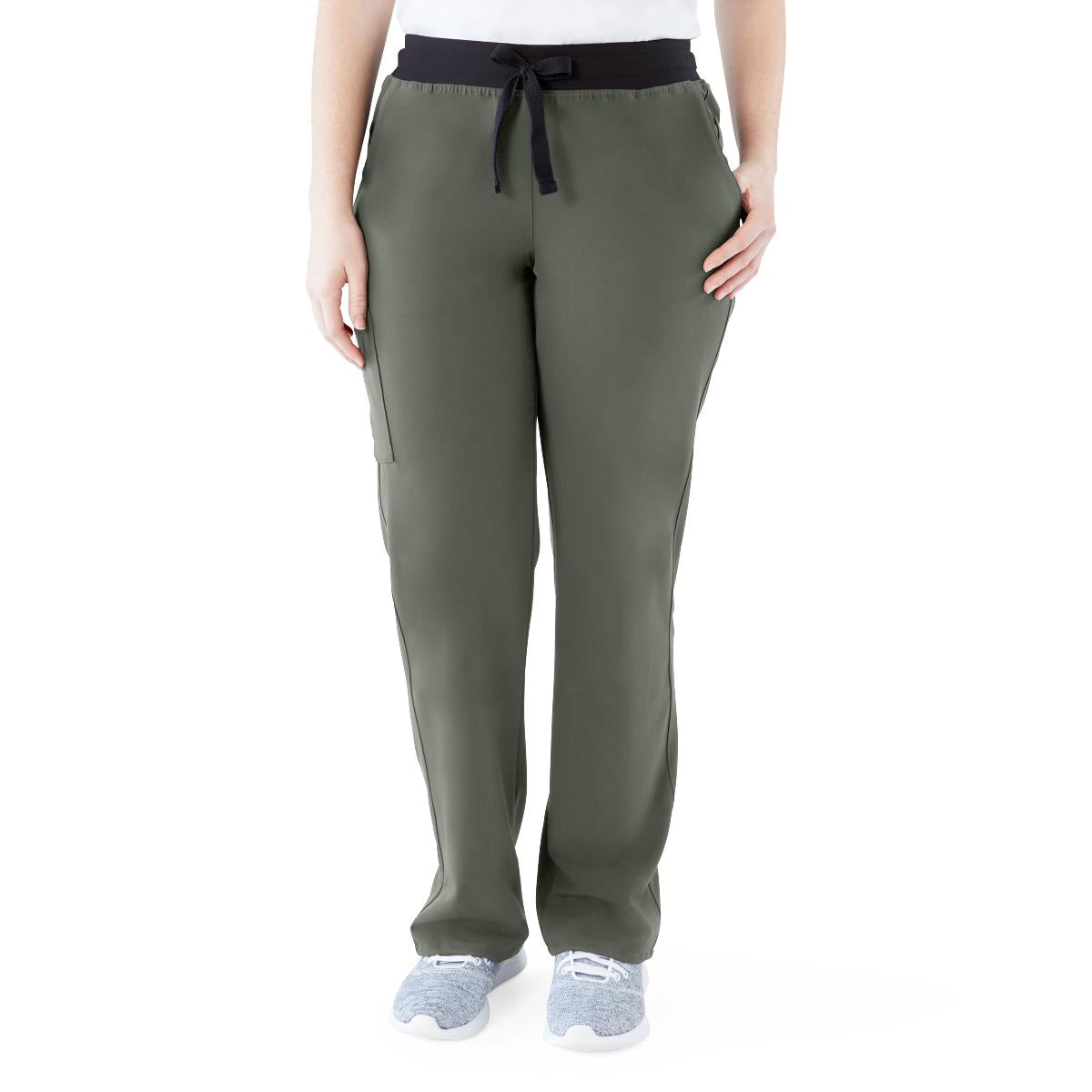 Medline Varick AVE Women's Midrise 6-Pocket Scrub Pants - Regular Length (Style 4913)