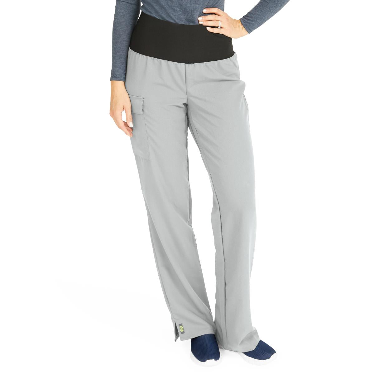 Medline Ocean AVE Women's Wide Waistband Stretch Scrub Pants - Regular Length (Style 5560)
