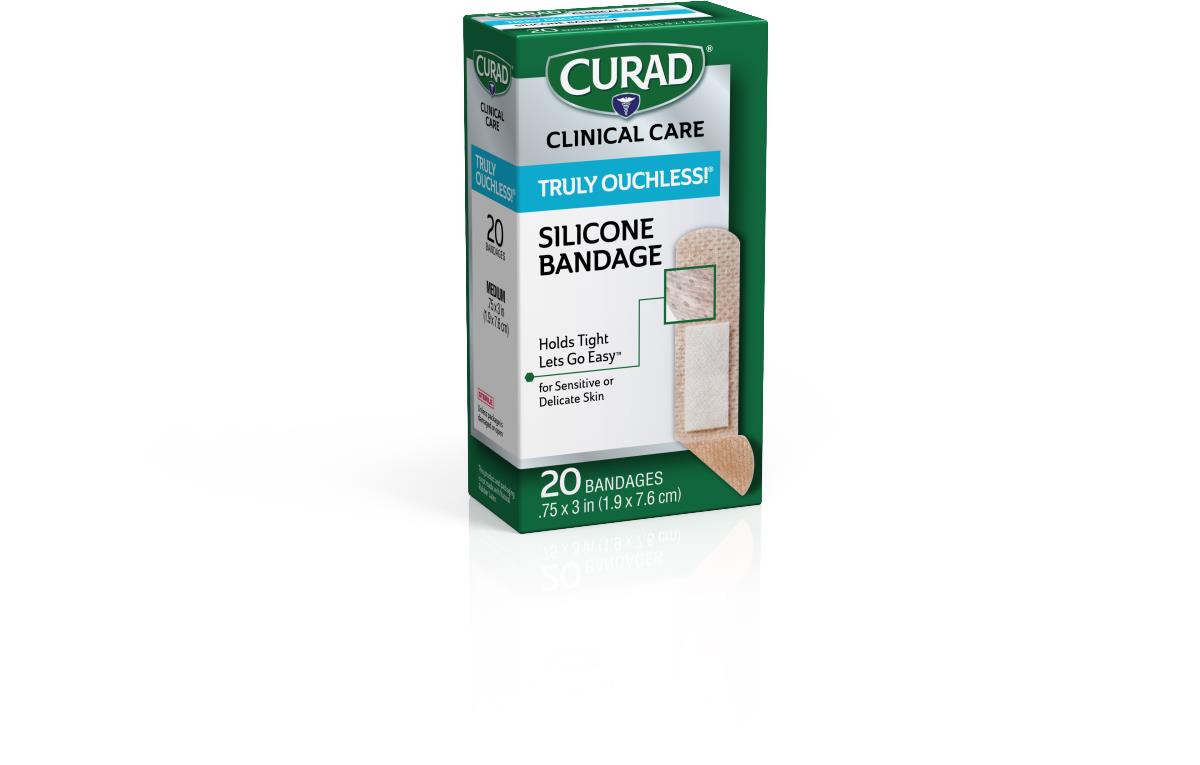Medline CURAD Truly Ouchless Silicone Flexible Fabric Bandages
