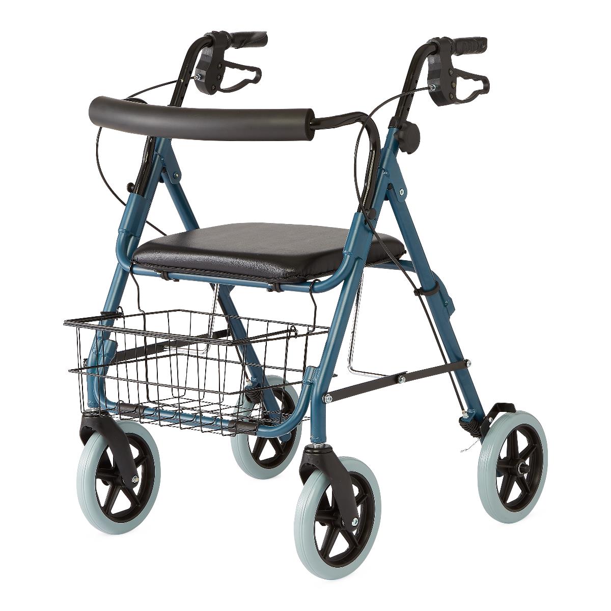 Medline Deluxe Rollator with 8" Wheels