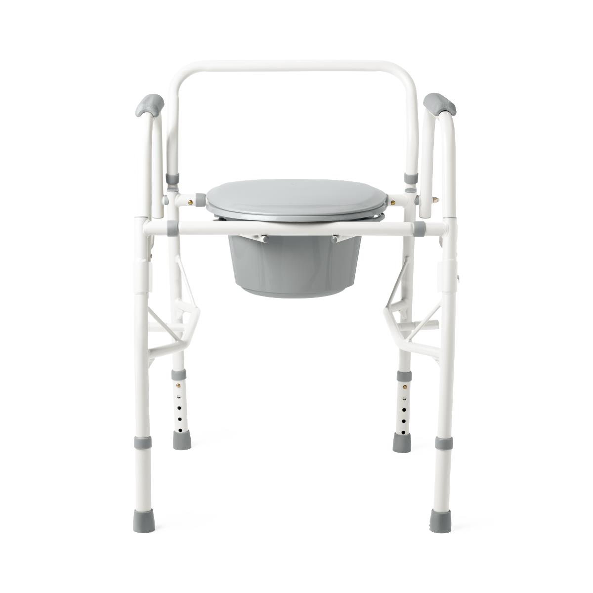 Medline Steel Drop-Arm Commodes with Clip-On Seat