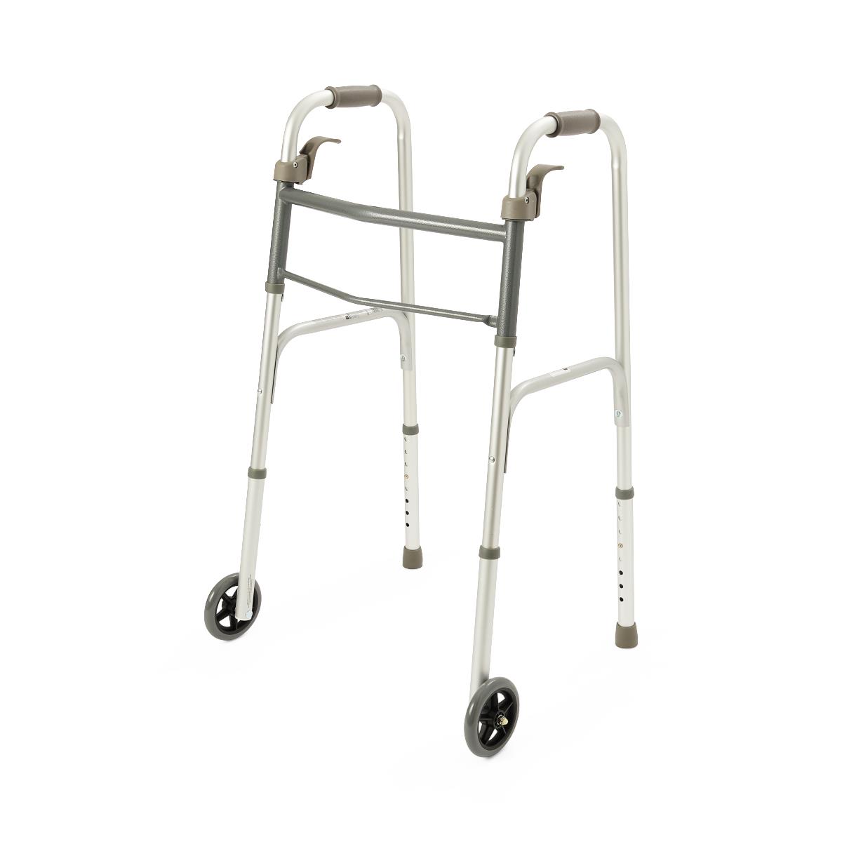Medline Folding Paddle-Release Walkers
