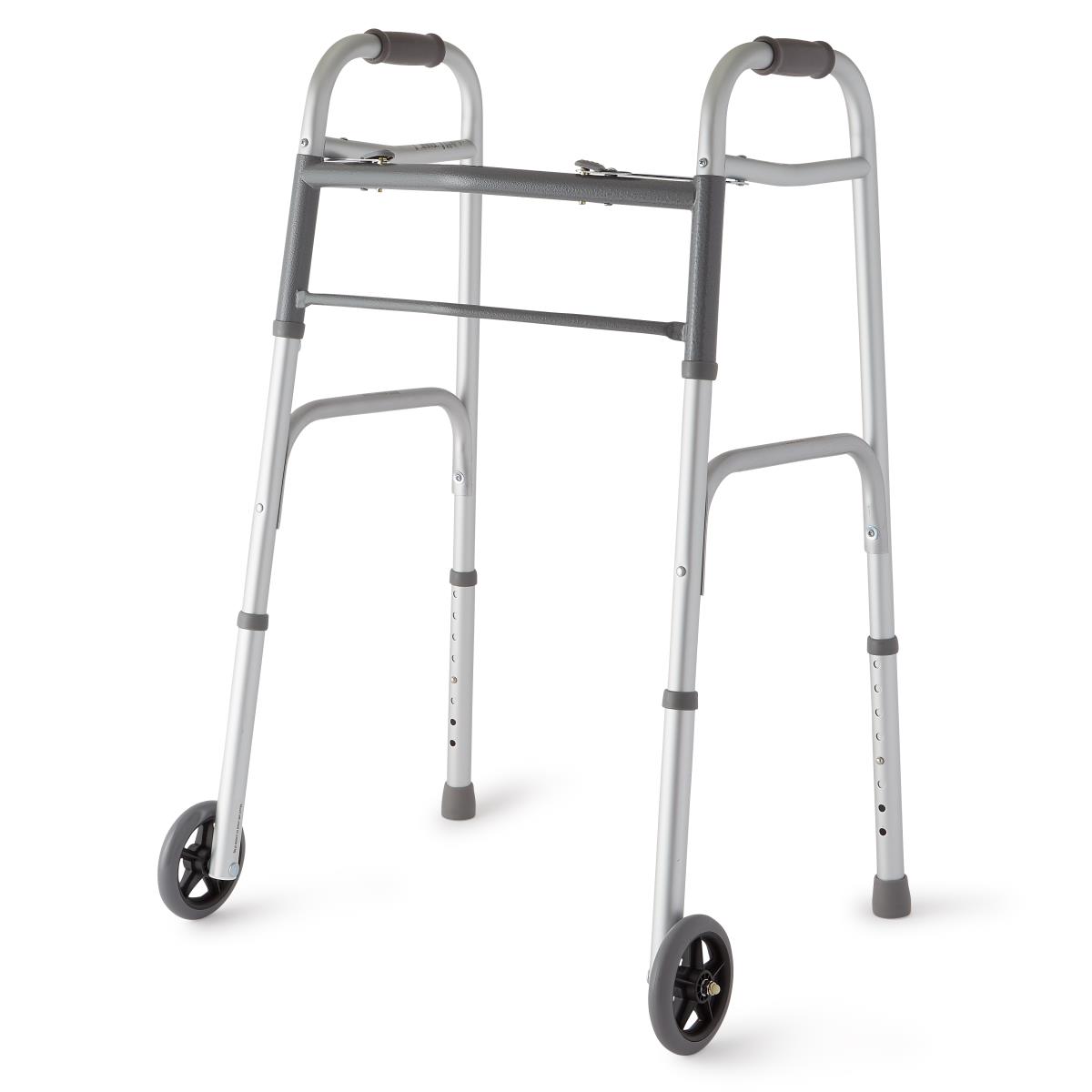 Medline Folding Walkers with 5" Wheels
