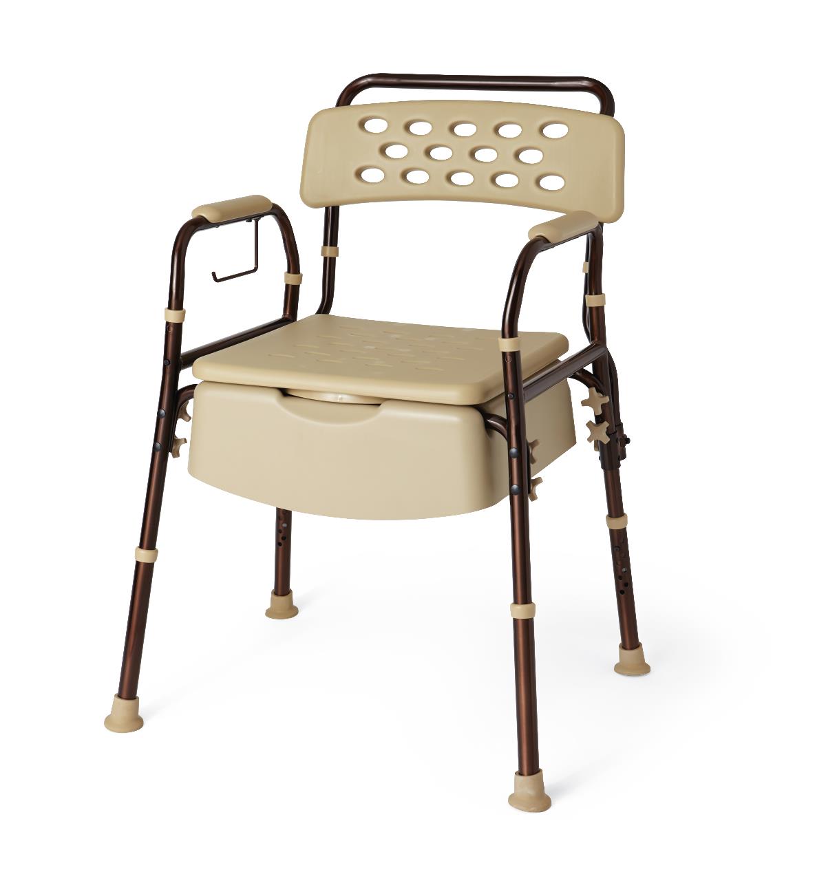 Medline Steel Bedside Commodes with Microban